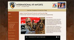 Desktop Screenshot of internationalk9imports.com