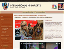 Tablet Screenshot of internationalk9imports.com
